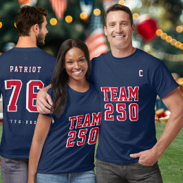 Camiseta America's 250th Team 250 Event Name Party Jersey  
