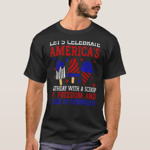 Camiseta Americas Birthday Scoop of Freedom and Sprinkles P