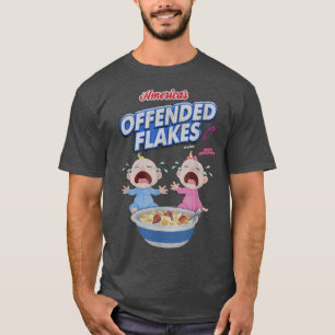 Camiseta Américas Ofenderam Flocos Engraçados NeveFlake