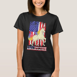 Camiseta Americorn 4 De Julho Colorida Unicorn Usa Flag Pa