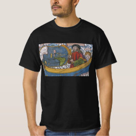 Camiseta Amerigo Vespucci Explorer em um mapa das Américas