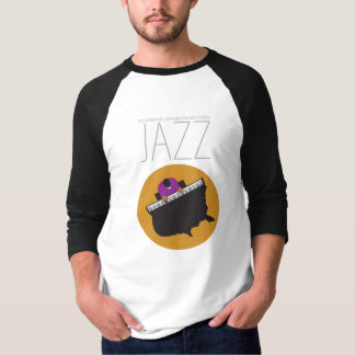 Camiseta AmeriJazz Capa básica 3/4 Raglan T-Shirt
