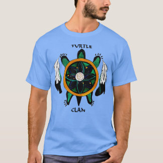Camiseta ameríndio do turtle clan