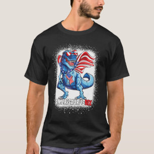 Camiseta Amerisauro Rex Legal Dinossauro Patriótico 4º De J