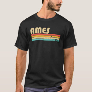 Camiseta AMES IA IOWA Funny City Home Roots Retro 70S 80S