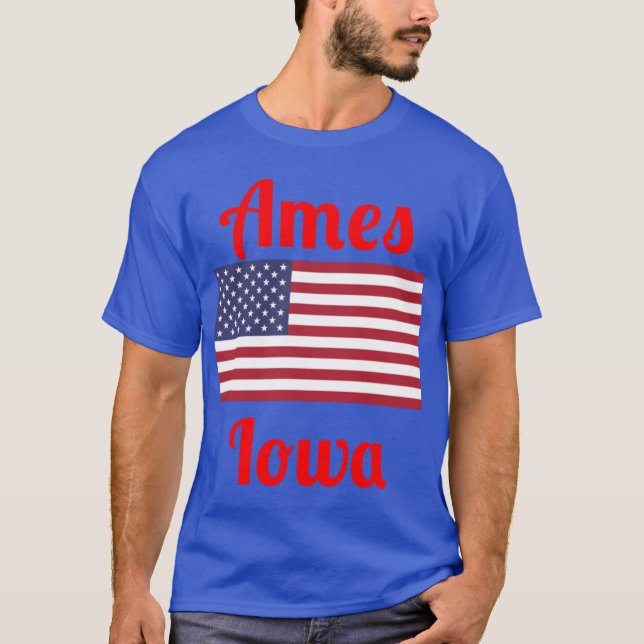 Camiseta Ames Iowa Na moda Impressões (Frente)