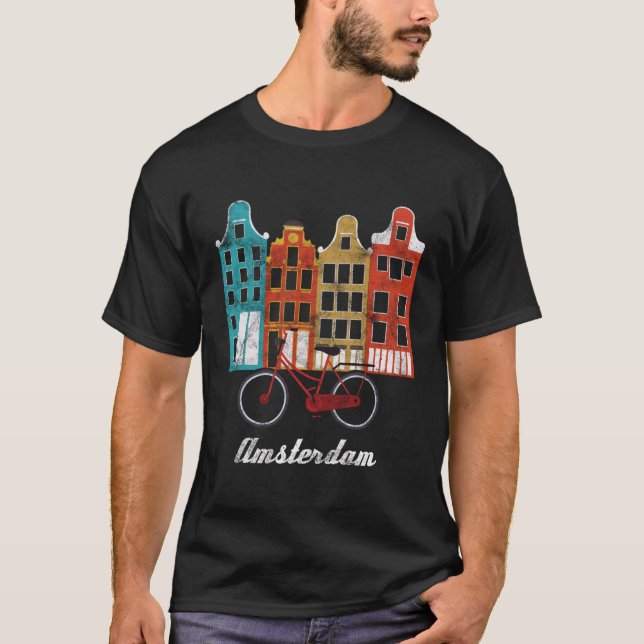 Camiseta Amesterdã Países Baixos Heritage Europe Viagem Bik (Frente)