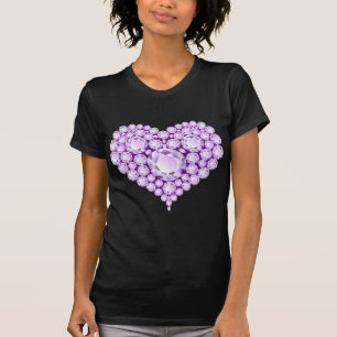 Camiseta Ametyst Heart Gems