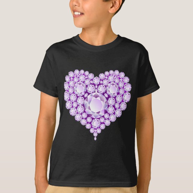 Camiseta Ametyst Heart Gems (Frente)
