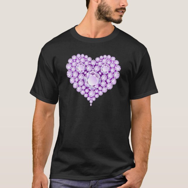 Camiseta Ametyst Heart Gems (Frente)