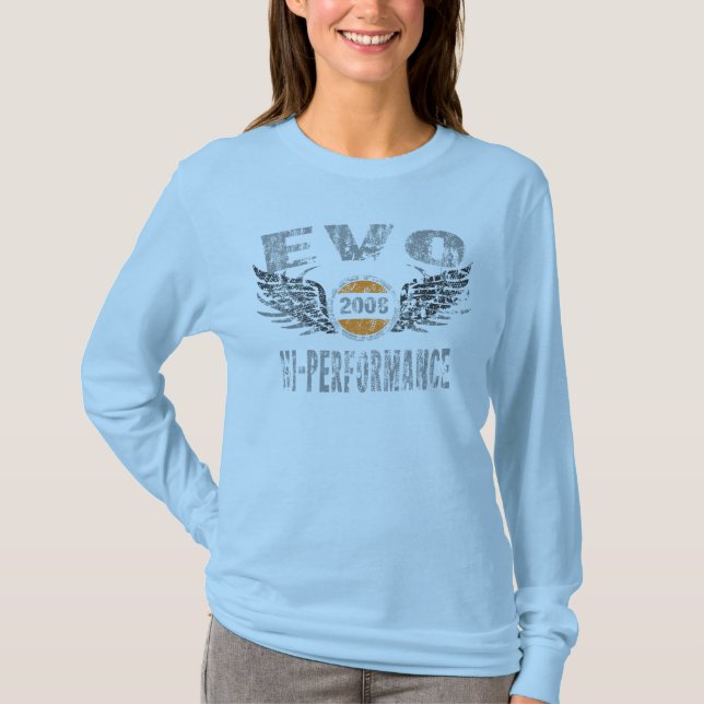 Camiseta amgrfx - t-shirt 2008 de Mitsubishi EVO (Frente)