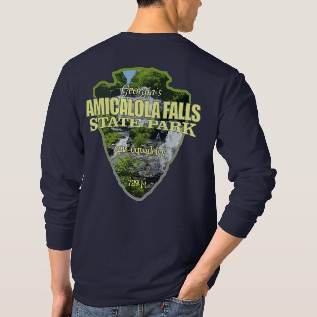 Camiseta Amicalola Falls (flecha) (Verso)