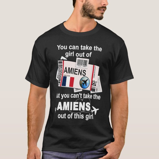 Camiseta Amiens Boarding Pass  Amiens Girl  Amiens (Frente)