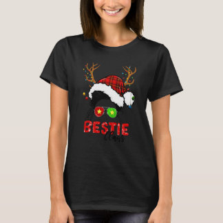 Camiseta Amiga Claus Rena Desarrumado Cabelo Natal Pijama