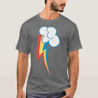 Camiseta Amiga da Marca de Cute da Rainbow Dash