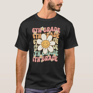 Camiseta Amiga Flor Retro da 6ª Série