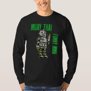 Camiseta Amiga Muay Thai Robot Mma Strike Kickboxing B