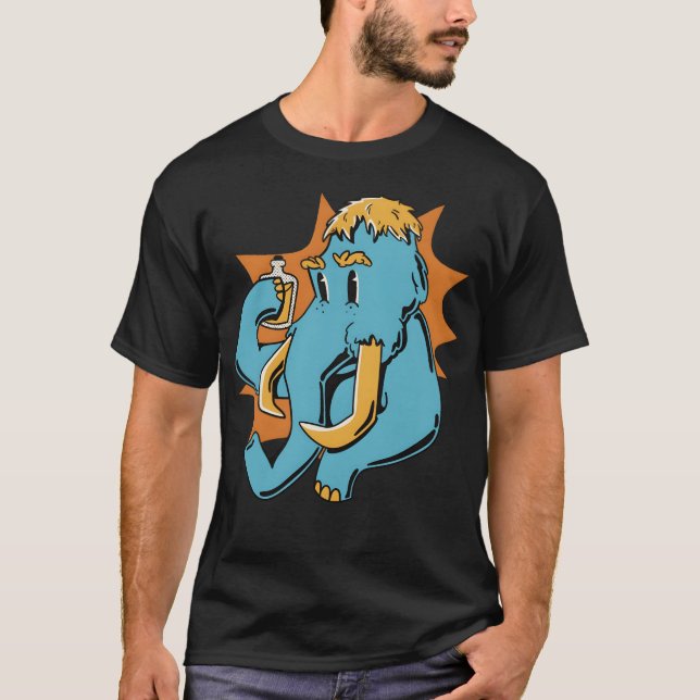 Camiseta Amigo animal mamute (Frente)