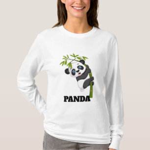 Camiseta Amigo Bambu Pendurado com Meu Panda Lanchinho Esco