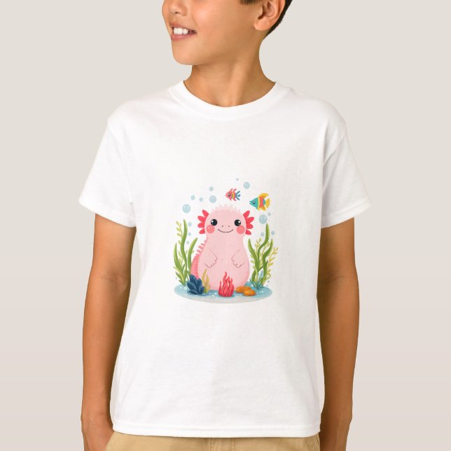 Camiseta Amigo Bolha Axolote (Frente)