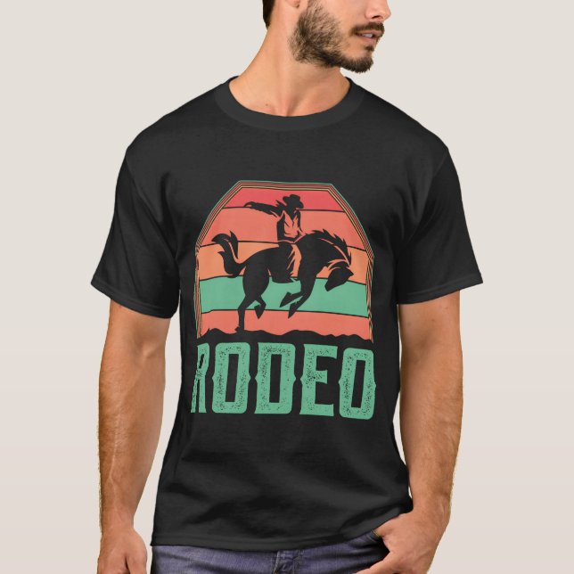 Camiseta Amigo Cavaleiro de Rodeio de Equitação Ocidental (Frente)