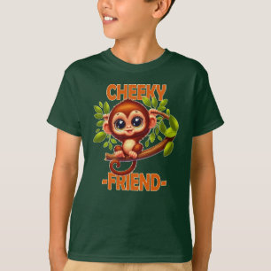 Camiseta Amigo Cheeky trocadilho Macaco-Bebê Bonito em um d