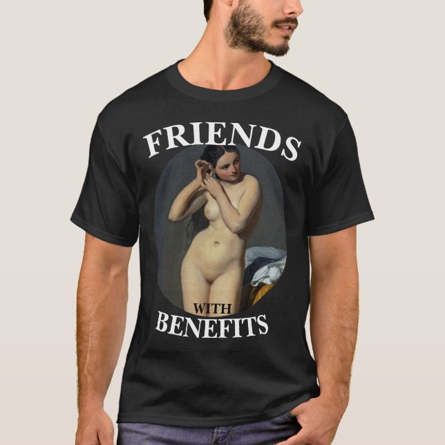CAMISETA AMIGO COM BENEFÍCIOS FELIZES HORA NOITE (Frente)