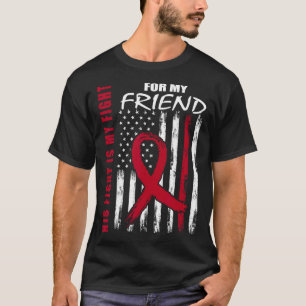 Camiseta Amigo Conscientização do Mieloma Múltiplo Bandeira