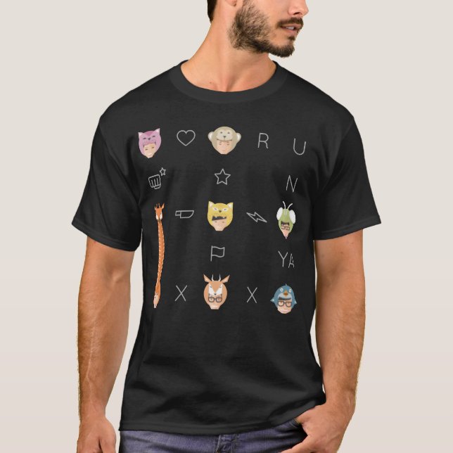 Camiseta amigo da cadeia alimentar do Running Man (Frente)