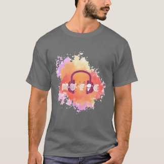Camiseta Amigo da Música em Aquarela