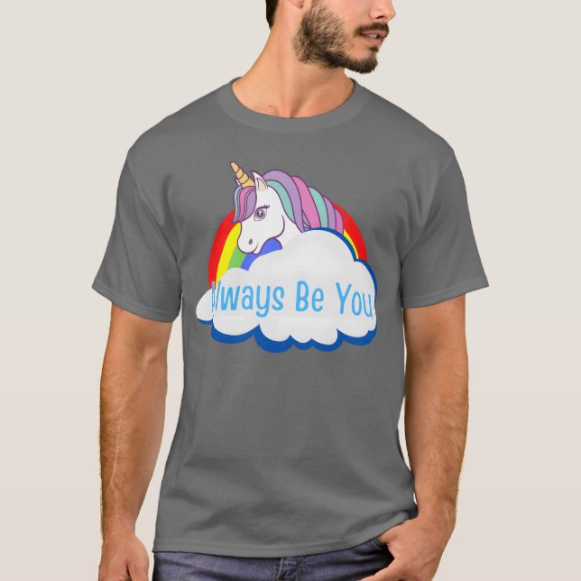 Camiseta Amigo da Nuvem do Unicorn Rainbow do Central Intel (Frente)