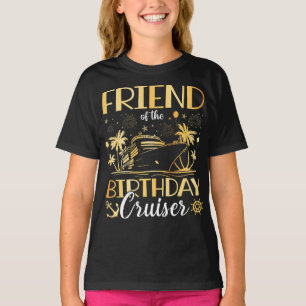 Camiseta Amigo da Rapariga das Férias de Cruzeiro de Aniver