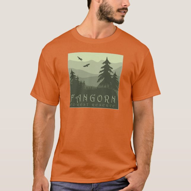 Camiseta Amigo da Reserva Florestal de Fangorn (Frente)