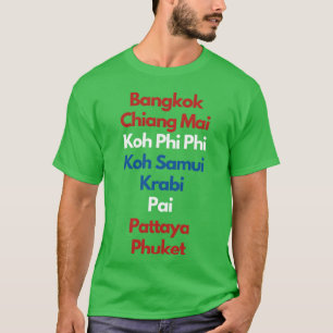 Camiseta Amigo das cidades da Tailândia
