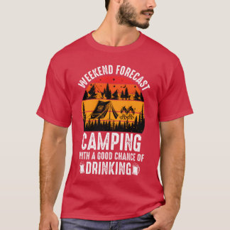 Camiseta Amigo de acampamento de fim de semana