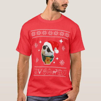 Camiseta Amigo de camisola feia de Natal Meowy