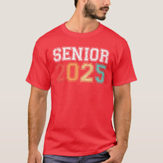 Camiseta Amigo de formatura sênior 2025 retrô vintage