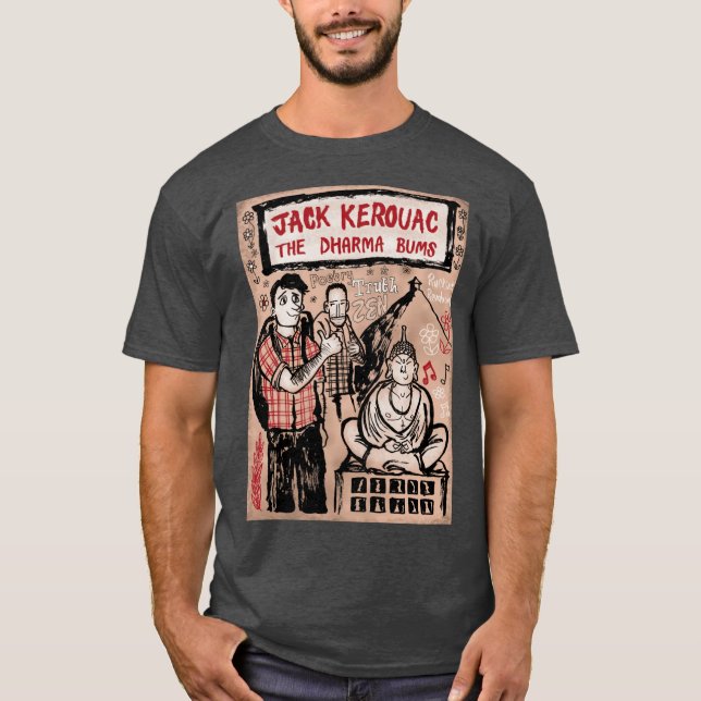 Camiseta amigo de Jack Kerouac Dharma Bums (Frente)