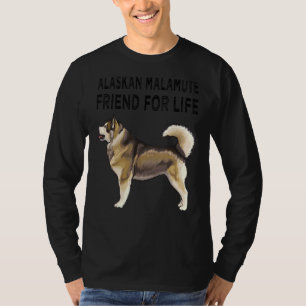 Camiseta Amigo De Malamute Do Alasca Para Amizade De Cães D