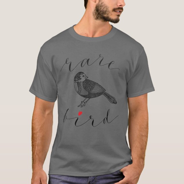 Camiseta Amigo de pássaro raro (Frente)
