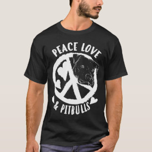 Camiseta Amigo De Paz Bonito Amp Pitbulls Homens E Mulheres