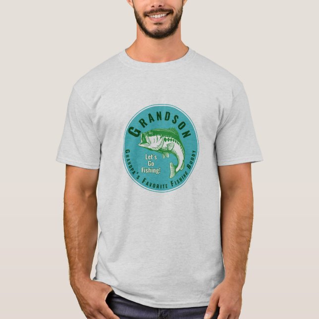 Camiseta Amigo de Pesca Favorito do Vovô (Frente)