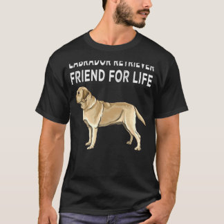 Camiseta Amigo De Retriever De Labrador Amarelo Para Cachor
