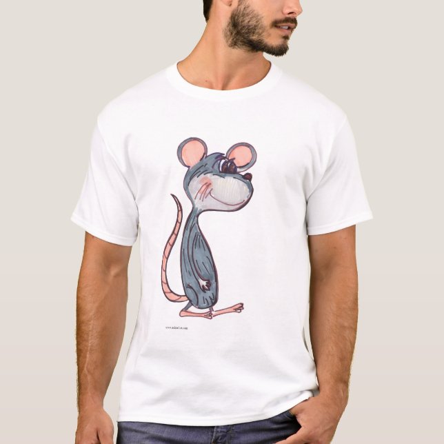 Camiseta Amigo de Rodapé de Rato de Cartoon (Frente)