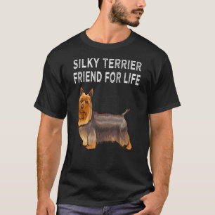 Camiseta Amigo De Terrier Silky Para A Amizade De Cachorros