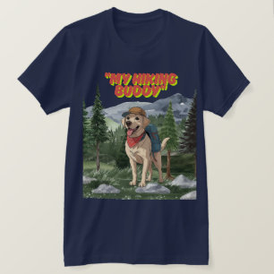 Camiseta Amigo de Trilha – Aventura do Labrador em Caminhad