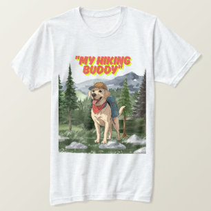Camiseta Amigo de Trilha – Aventura do Labrador em Caminhad