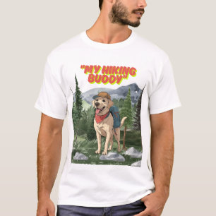 Camiseta Amigo de Trilha – Aventura do Labrador em Caminhad