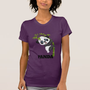 Camiseta Amigo do Bambu Pendurado com Meu Panda Lanchinho P