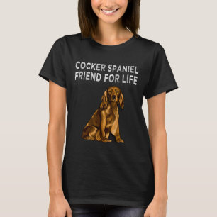 Camiseta Amigo Do Cocker Spaniel Para A Amizade De Cachorro
